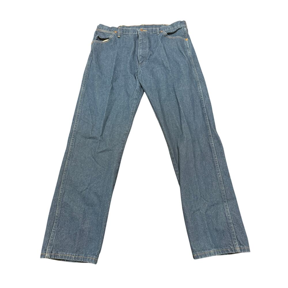 Wrangler Men's Cowboy Cut Original Fit Prewashed Blue Jeans Size 37x32
